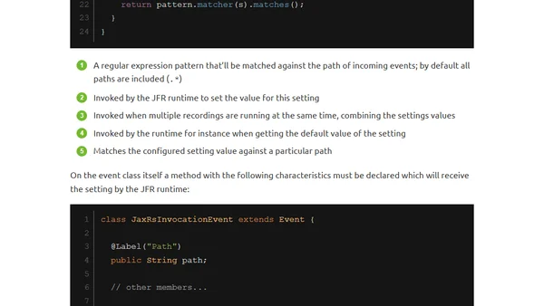 Monitoring REST APIs with Custom JDK Flight Recorder Events