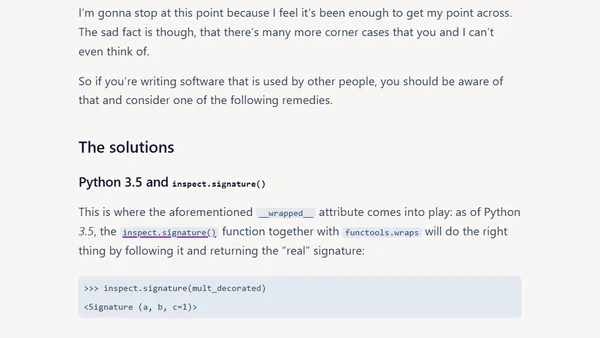Please Fix Your Decorators