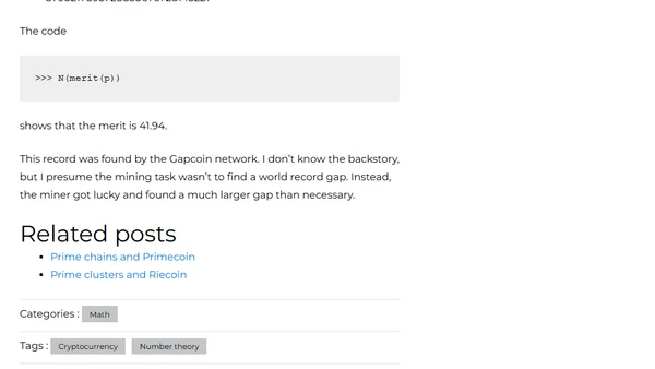 Prime gaps and Gapcoin