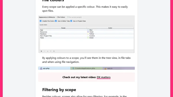 Scopes in JetBrains IDEs