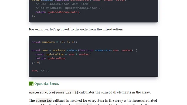 How to Use Array Reduce Method in JavaScript