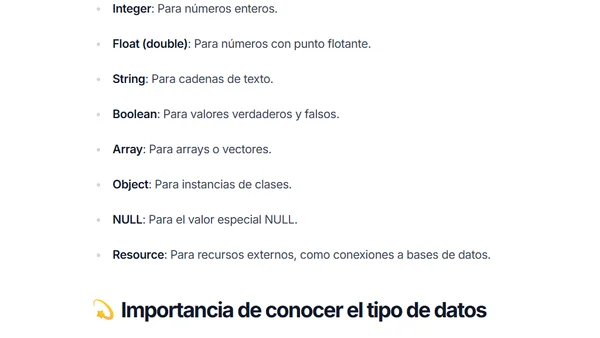 PHP Gettype: cómo determinar el tipo de variable