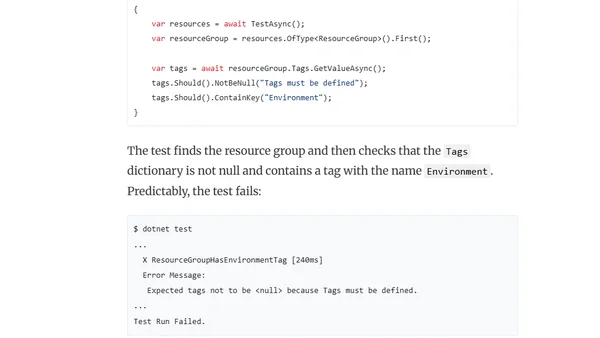 Unit Testing Cloud Deployments with Pulumi in C#