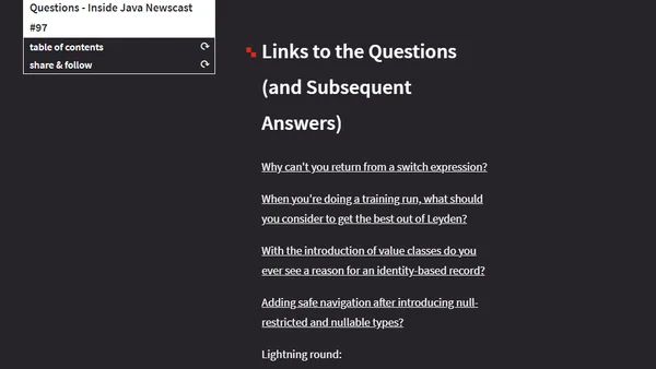 Java Architects Answer Your Questions - Inside Java Newscast #97