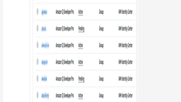 How to identify inactive users of Amazon Q Developer