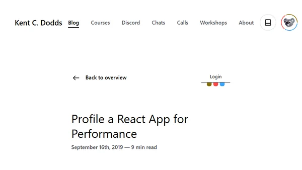 Profile a React App for Performance