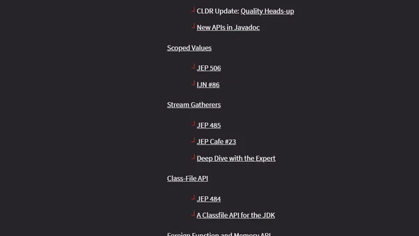 All API Additions From Java 21 to 25