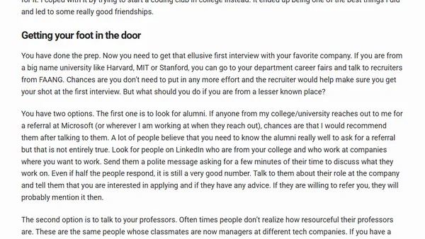 How to get a job in big-tech (Internships/New grads)?