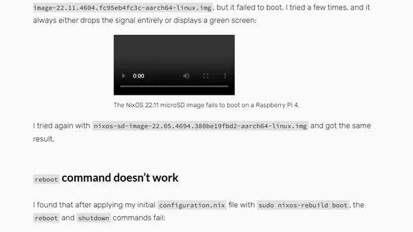 Failed Attempts to Install NixOS on the Raspberry Pi 4