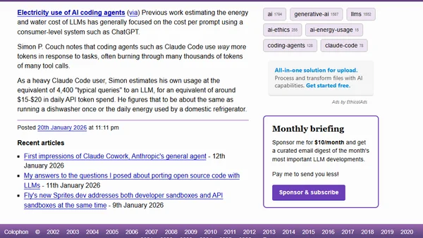 Electricity use of AI coding agents
