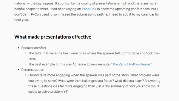 Notes from PyTexas 2019