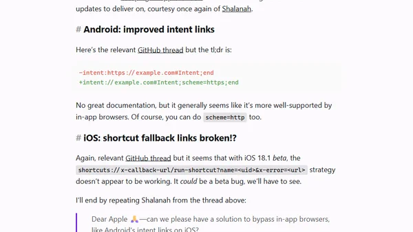 Escaping In-App Browsers, Revisited