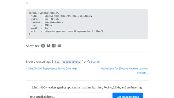 Goodbye Roam Research, Hello Obsidian