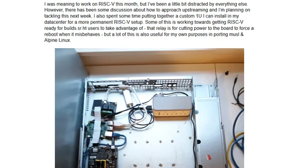 Status update, March 2019