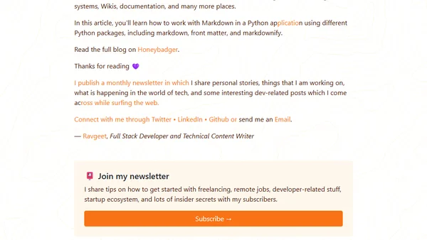 Working with Markdown in Python
