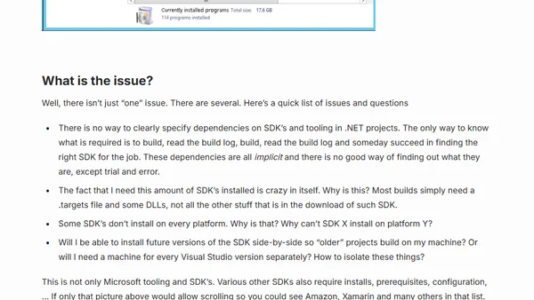Building .NET projects is a world of pain and here’s how we should solve it