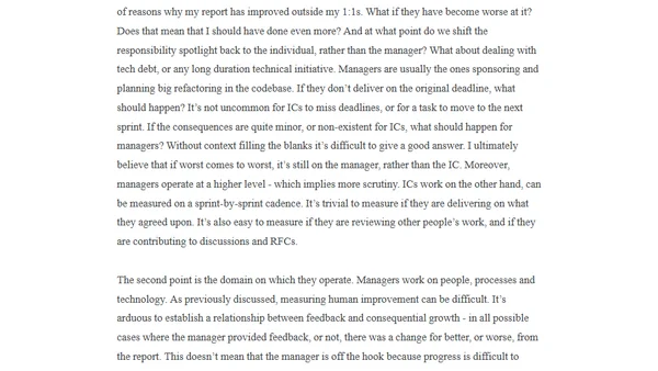 Holding managers accountable (Part 2)