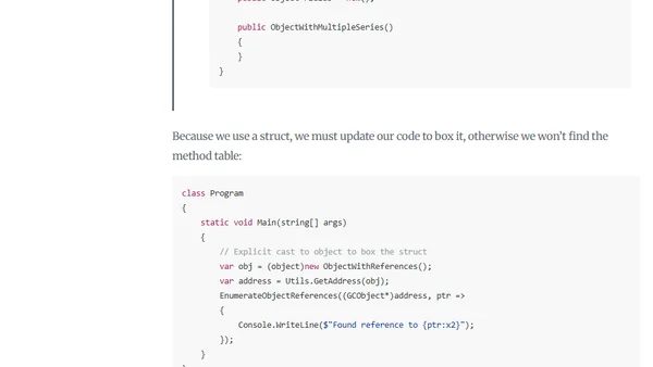 Writing a .NET Garbage Collector in C#  -  Part 5