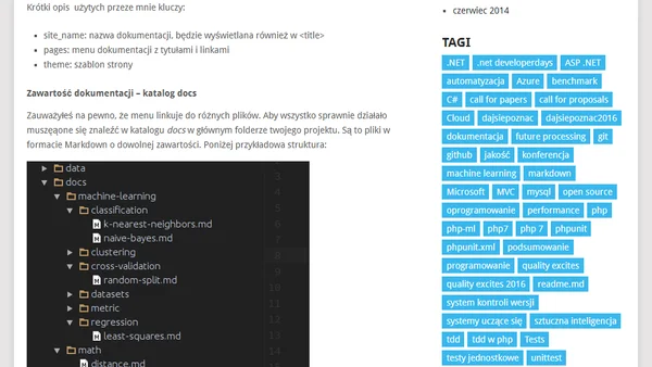 Dokumentacja projektu – podejście kompleksowe