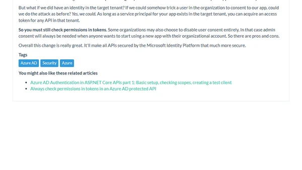 Cross-tenant token attacks are now harder in Azure AD
