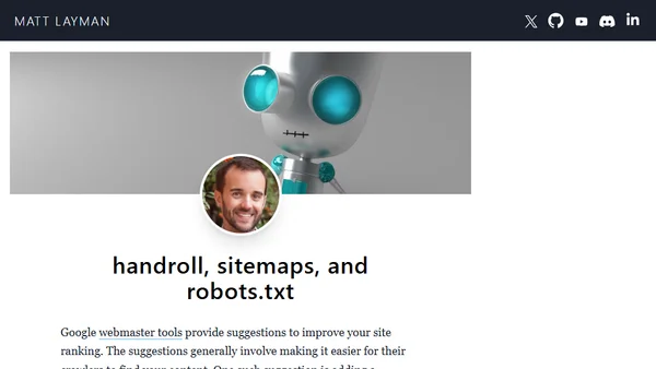 handroll, sitemaps, and robots.txt