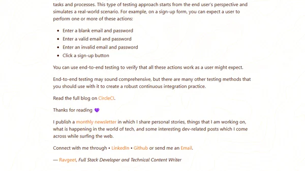What is End-to-End Testing?