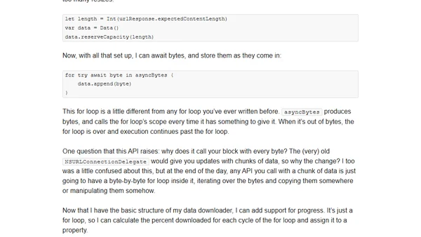 Download Progress With Awaited Network Tasks