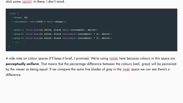 Shades of Grey with color-mix()