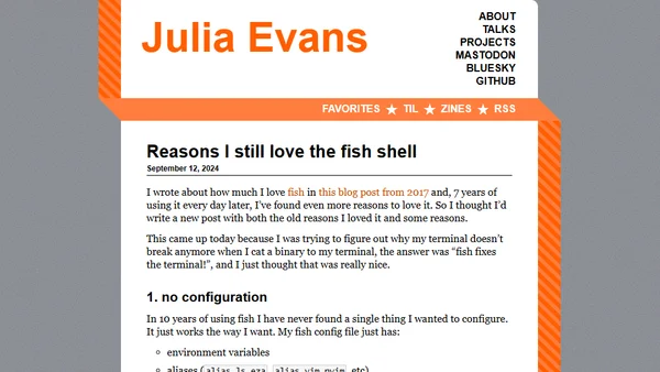 Reasons I still love the fish shell