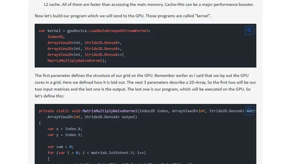 ILGPU - Processing Data on your GPU (CUDA / OpenCL in C#)