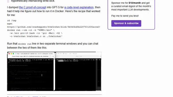 Fun-reliable side-channels for cross-container communication