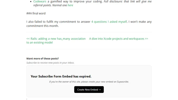 Some things I learned in October
