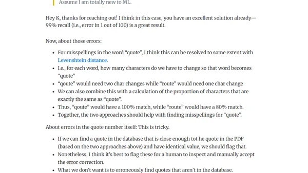 Mailbag: Parsing Fields from PDFs—When to Use Machine Learning?