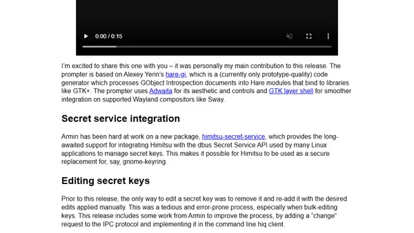 What's new with Himitsu 0.9?