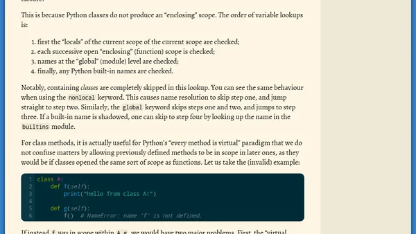 Unusual effects of Python scoping