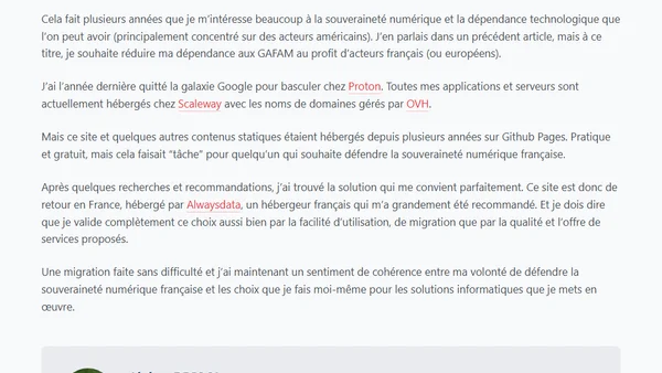 Ce site est de retour en France