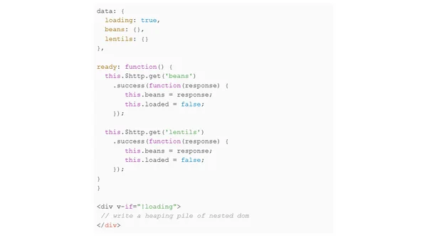 Ajax loading wheels and forgotten Promises