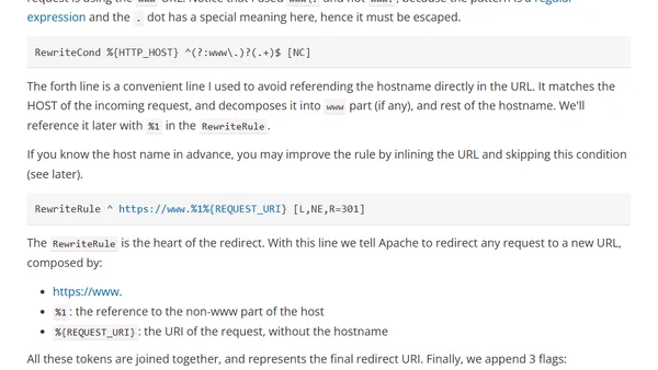 Apache redirect www to non-www and HTTP to HTTPS