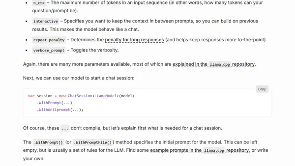 Running Large Language Models locally – Your own ChatGPT-like AI in C#