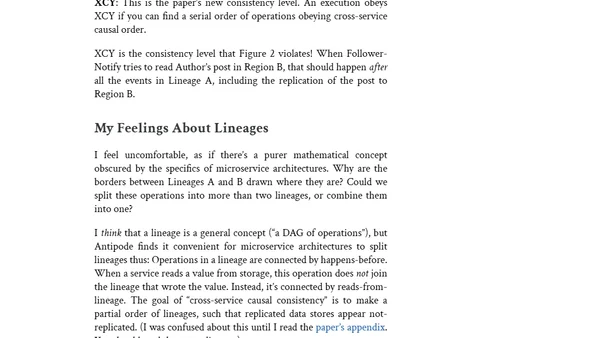 Review: Antipode: Enforcing Cross-Service Causal Consistency in Distributed Applications