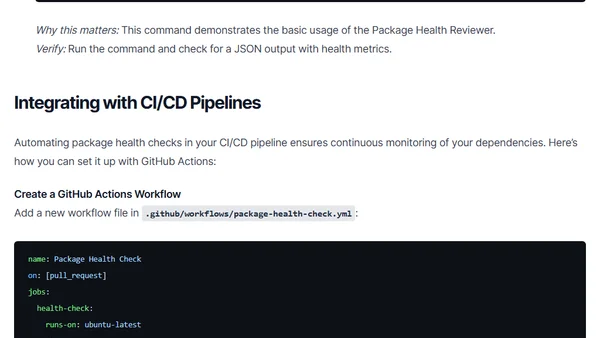 Automate Package Health Checks with Snyk Advisor and Qodo Agents