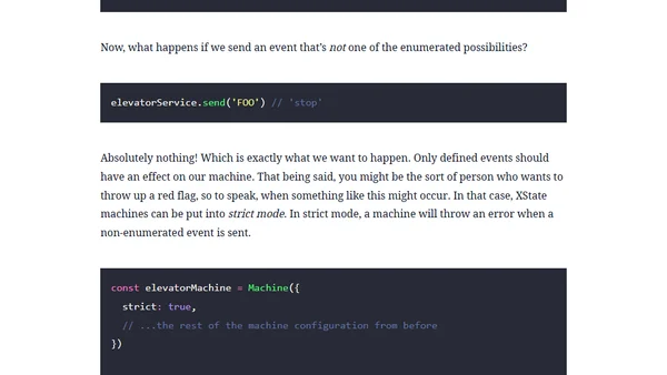 State Machines: Our First XState Machine