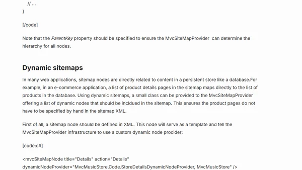 ASP.NET MVC - MvcSiteMapProvider 2.0 is out!