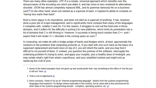 A great alternative is rarely fatter than what it aims to replace