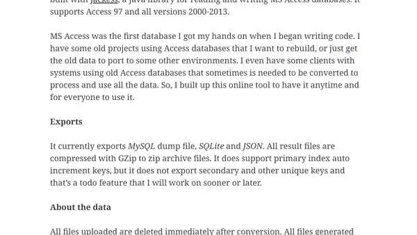 Access Database Converter