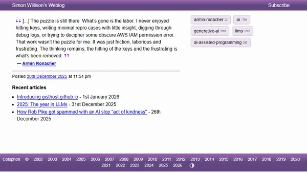 Quoting Armin Ronacher