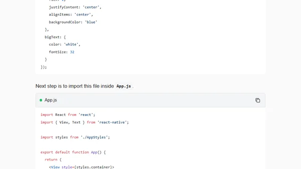 Styling The React Native Way