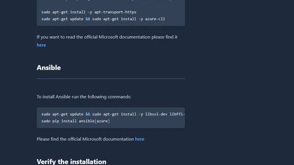 Installing Azure CLI and Ansible on Ubuntu