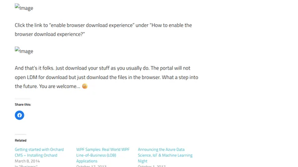 A trick for all Microsoft Certified Trainers (MCTs). Learning Download Manager (LDM) problems solved.