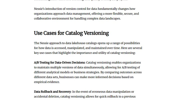 What is the Data Lakehouse and the Role of Apache Iceberg, Nessie and Dremio?